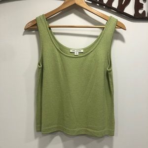 ST JOHN knit tank cropped top